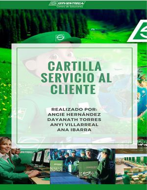 CARTILLA DE SERVICIO AL CLIENTE