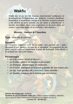 Wakfu Livret Complet V 1