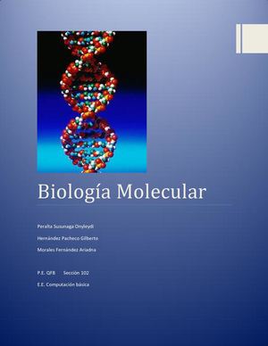 Biología Molecular Proyecto Final