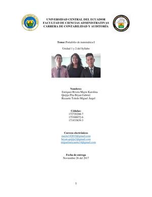 Portafolio 1er Hemisemestre; Enríquez, Quijije, Ricaurte; Ca1 3