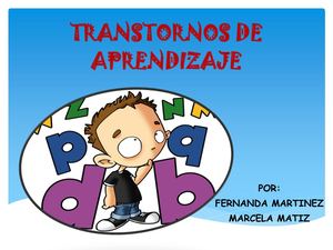 Transtornos De Aprendizaje