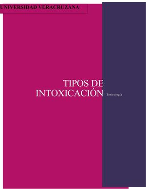 Tipos de intoxicación