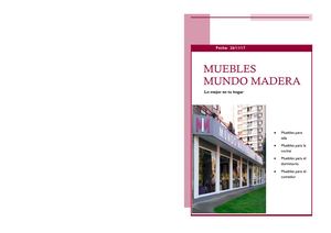 Catalogo Muebles Mundo de Madera