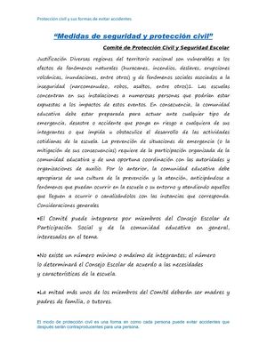 Medidas De Seguridad Y Proteccion Civil
