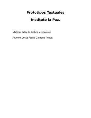 Prototipos Textuales