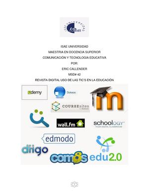 Revista Digital Uso De La Herramientas Tic's En La Educación Superior1