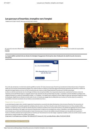 Les Parcours D'insertion, Tremplins Vers L'emploi