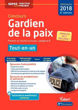 9782311204193 Concours Gardien De La Paix 2018 Extrait