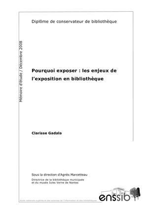 2056 Pourquoi Exposer Les Enjeux De L Exposition En Bibliotheque