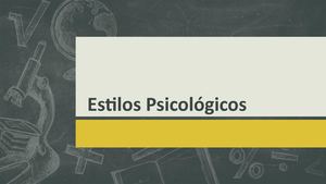 Estilos Psicologicos Expo