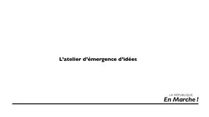L'atelier d'émergences d'idées