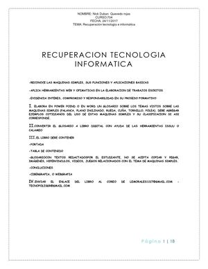 Recuperacion Tecnologia Informatica
