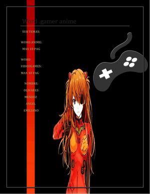 Word Anime Videojuegos
