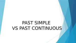 Simple Past Vs Past Continuous