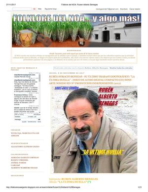 Folklore Del Noa Ruben Alberto Benegas