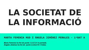 La Societat De La Informació