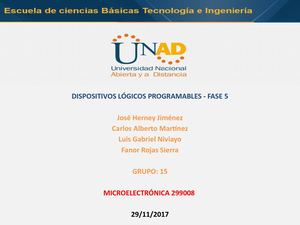 Dispositivos Lógicos Programables Fase5 Microelectronica