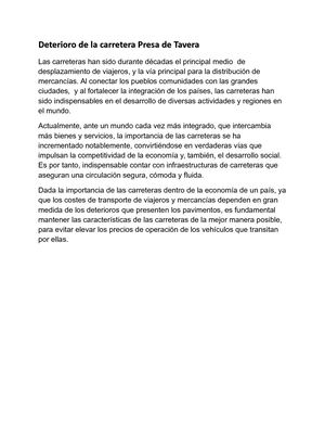 Carretera Presa De Tavera