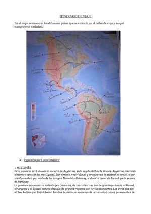 Itinerario De Viaje Tp