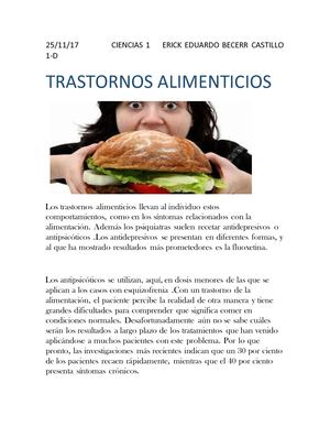 Trastornos Alimenticios