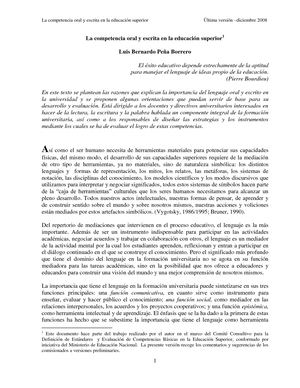 Produccion Oral Y Escrita Pdf Comunicacion