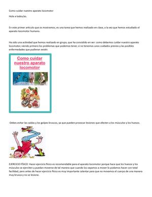 Como Cuidar Nuestro Aparato Locomotor
