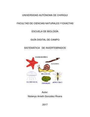 Guia De Campo Invertebrados