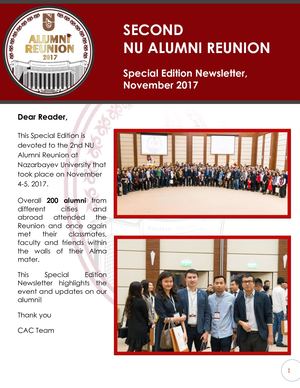 2nd Alumni Reunion Special Edition Newsletter