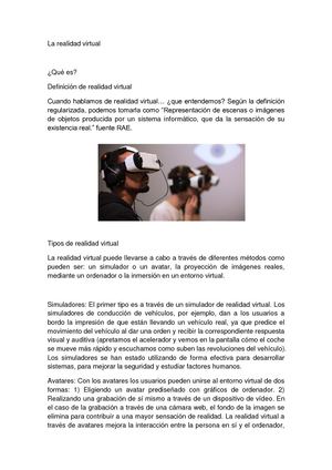 La Realidad Virtual