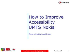 228038274 How To Improve Accessibility UMTS Nokia