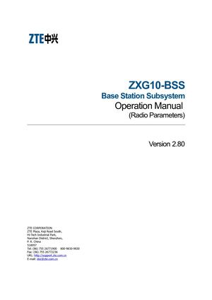 92952358 ZTE Parameters