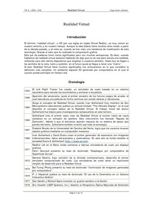 Realidad Virtual