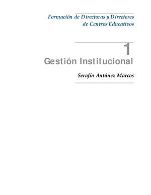 Gestion Institucional En Colegios