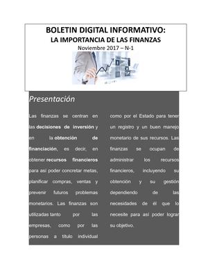 La Importancia de las Finanzas