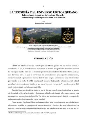 La Teosofía Y El Universo Uritorqueano