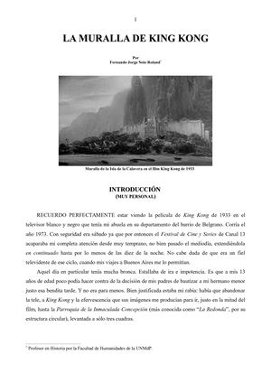 La Muralla De King Kong
