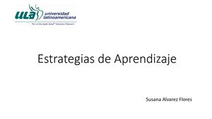 Estrategias De Aprendizaje