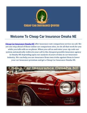 Cheap Car Insurance Agency in Omaha