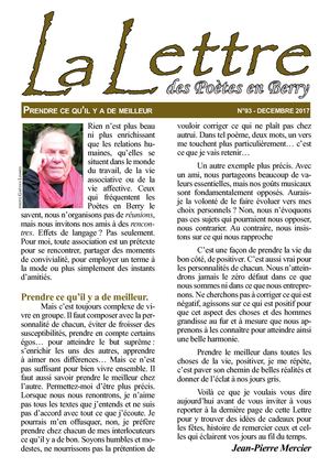 La Lettre De Décembre 2017