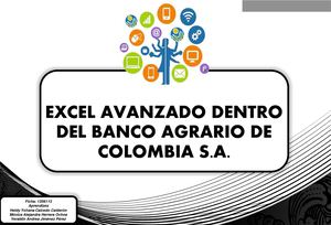 Excel avanzado dentro del Banco Agrario de Colombia S.A.