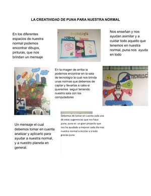 La Creatividad De Puna Para Nuestra Normal