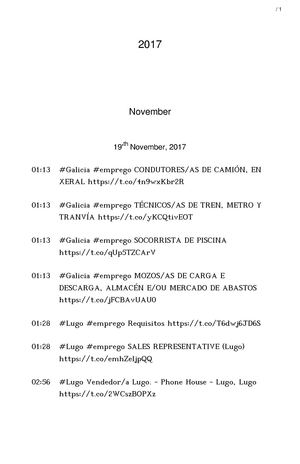 OFERTAS DE EMPREGO GALICIA (19NOV-26NOV)