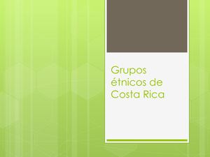 Grupos éTnicos De Costa Rica