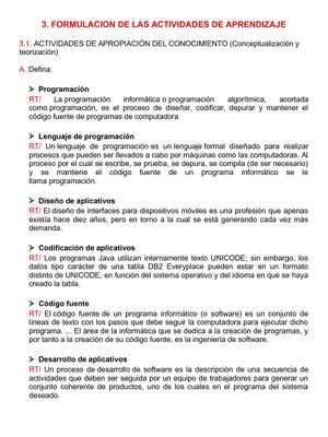 3 1 Actividades De Apropiación Del Conocimiento
