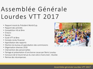 Assemblée générale de Lourdes VTT