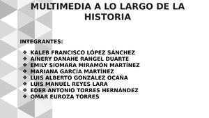 Evolución de la multimedia