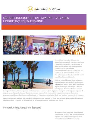 Séjour Linguistique En Espagne Voyages Linguistiques En Espagne 1