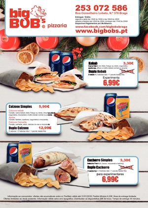 Flyer Natal Big Bob´s