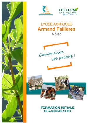 2018 Brochure Lycée Armand Fallières - Nérac