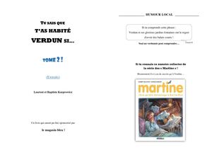 Extraits Tome 2 "Tu sais que t'as habité Verdun si"